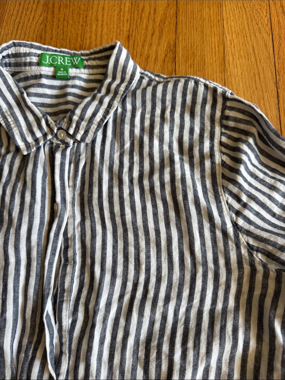J Crew linen shirt dress